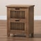 Baxton Studio Clement Oak Finished 2-Drawer Wood Spindle Nightstand 162-10555 - alternate 9